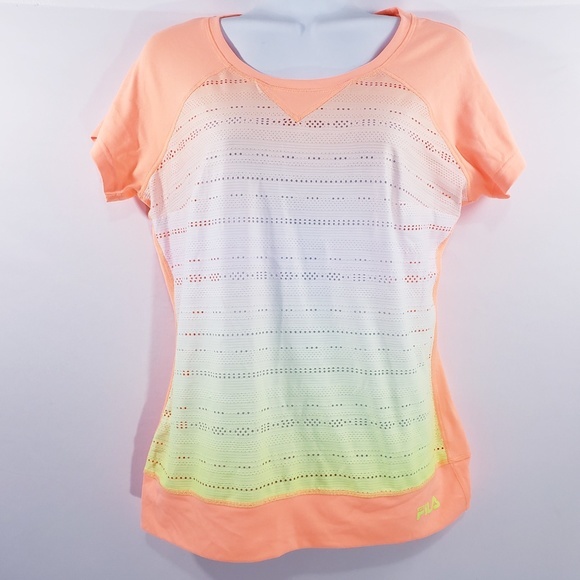 Fila Womens Athletic Top Size Small Fluorescent‎ Or - Picture 5 of 7